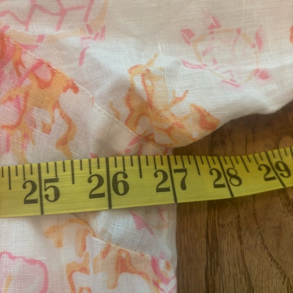 J. Jill 100% Linen Floral Button Down Shirt Size 3x - Picture 8 of 9